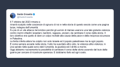 Crosetto: 7 ottobre una «pagina turpe e indegna dell’umanità»