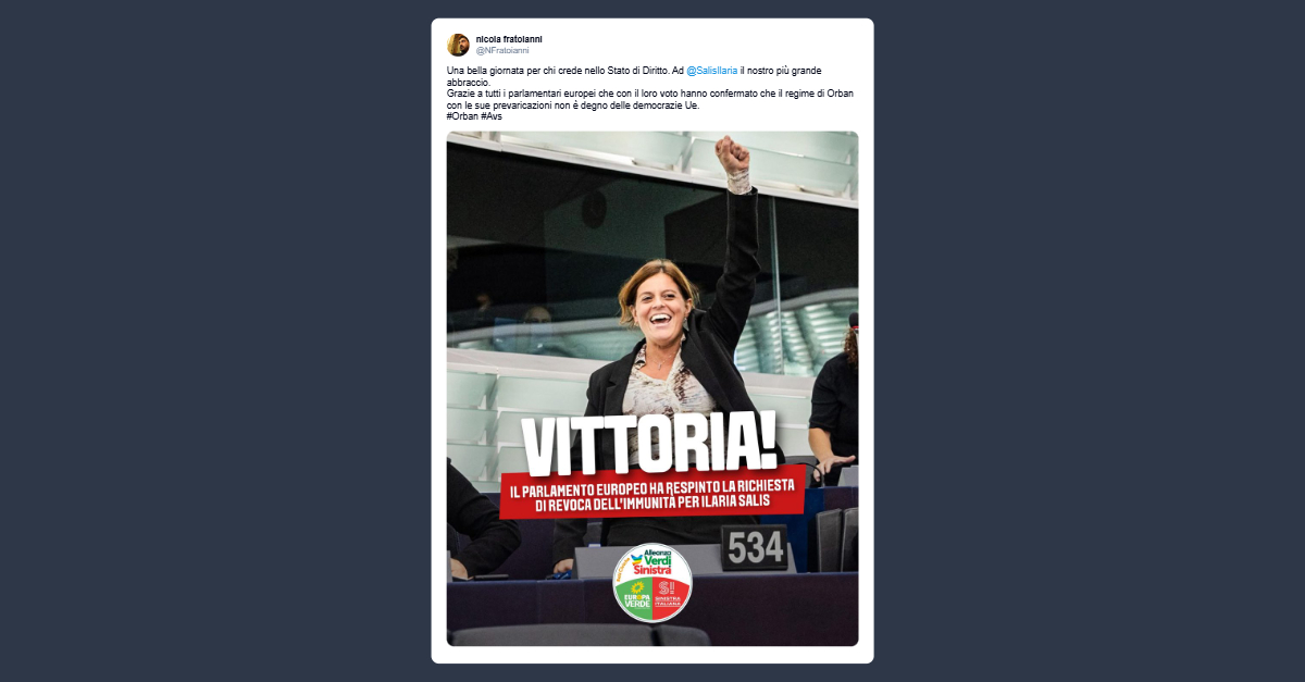 Fratoianni: il regime di Orban non è degno delle democrazie Ue
