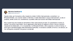 Castellone: Israele ha violato il diritto internazionale e umanitario