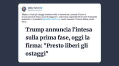 Salvini: Trump merita il Nobel per la Pace