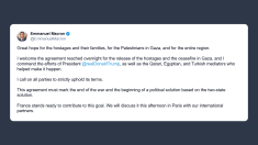 Macron: grande speranza per gli ostaggi israeliani