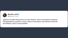 Lupi: gestione corretta del governo sul caso Almasri