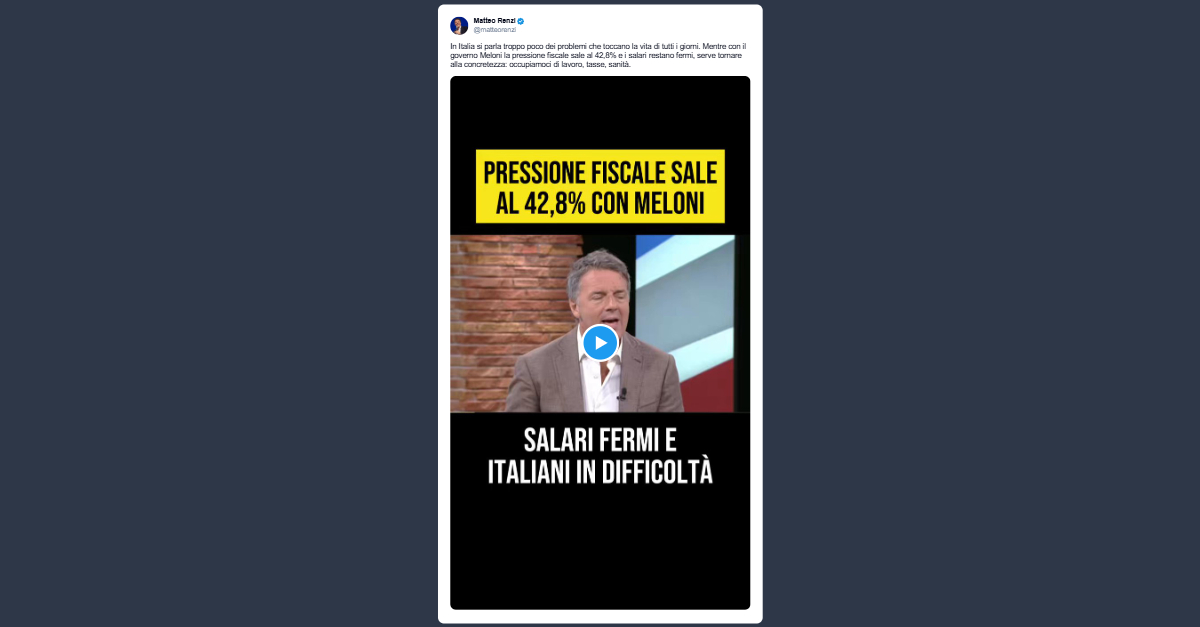 Renzi al governo: in Italia serve tornare alla concretezza