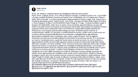 Terzi: influenze del Partito comunista cinese in Ue Dall’Italia alla Romania