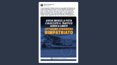 Piantedosi: rimpatriato il responsabile dell’attentato di Linate