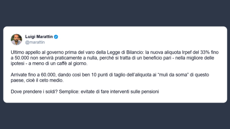 Marattin: ultimo appello sulla nuova Legge di Bilancio