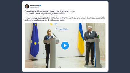 Kallas: evidenti le prove dei crimini di guerra commessi dalla Russia in Ucraina