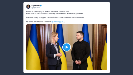 Kallas: la Russia sta intensificando gli attacchi in Ucraina