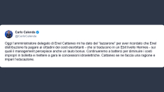 Calenda: Cattaneo mi ha dato del «lazzarone»