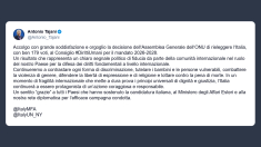 Tajani: Onu rielegge l’Italia al Consiglio Diritti Umani per il mandato 2026-2028