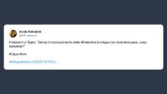 Fratoianni a Tajani: senza il riconoscimento della Palestina non ci sarà pace