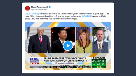 Ambasciatore Usa: l’economia cinese sta passando un periodo difficile