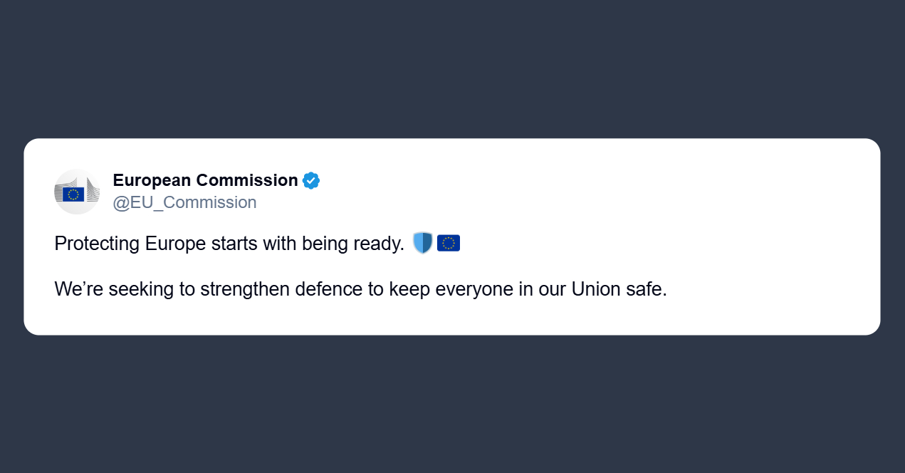 Commissione europea: proteggere l’Europa comincia con l’essere preparati