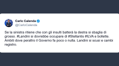 Calenda: Landini si dovrebbe occupare di Stellantis, Ilva e bollette