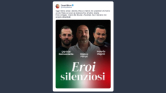 Meloni: oggi l’ultimo saluto ai tre carabinieri Davide, Marco e Valerio