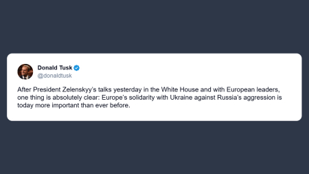 Tusk: la solidarietà europea all’Ucraina è più cruciale che mai