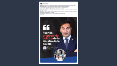 Sasso: fuori la propaganda politica della sinistra dalle scuole