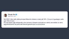 Gori: per il netto delle banche italiane serve approfondimento da parte dell’Autorità garante per la concorrenza