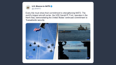 La portaerei Uss Gerald R. Ford opera nel Mare del nord