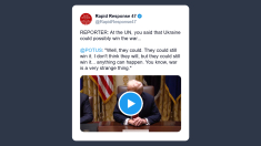 Trump: l’Ucraina potrebbe ancora vincere La guerra è imprevedibile