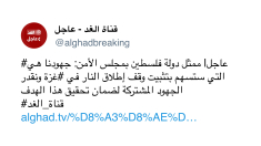 Il rappresentante palestinese all’Onu: nostri sforzi mirano a consolidare il cessate il fuoco a Gaza