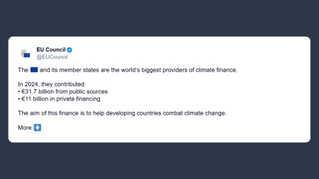 Consiglio dell’Unione europea: finanziamenti per contrastare il cambiamento climatico