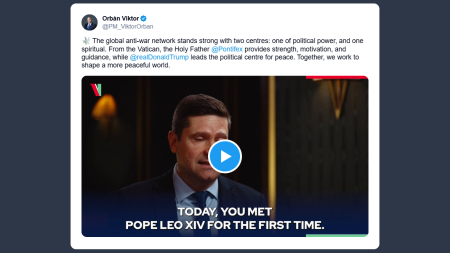 Orbán: la rete mondiale contro la guerra è solida