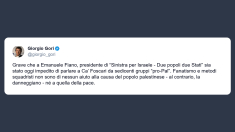 Gori: fanatismo e metodi squadristi non sono d’aiuto alla causa palestinese