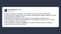 Bernini: solidarietà a Emanuele Fiano, le istituzioni devono difendere la libertà di parola e di pensiero