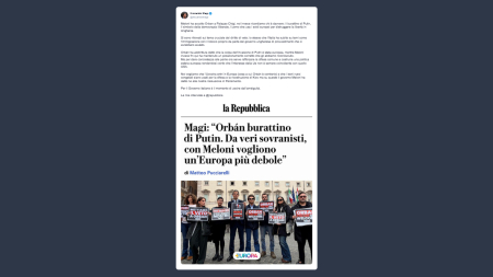 Magi: Orban è il burattino di Putin