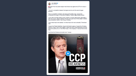 Brownback:  colpite il Pcc sui diritti umani non con dazi o armi nucleari