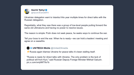 Ministero Esteri ucraino: Putin non cerca la pace ma modi per proseguire la guerra