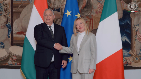 L’incontro tra Giorgia Meloni e Orbán a Palazzo Chigi
