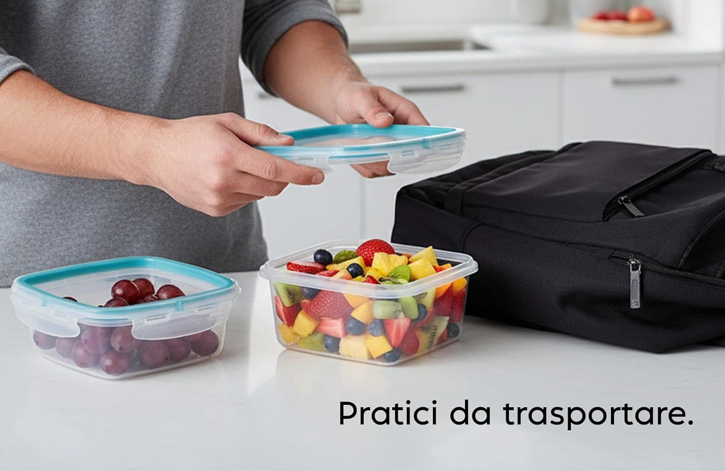 Contenitori per alimenti (set da 3) a 3,99 su Amazon