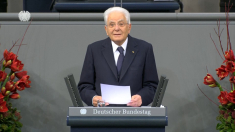 Mattarella parla al Bundestag