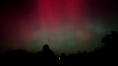 Aurore boreali illuminano il cielo notturno dell’Iowa