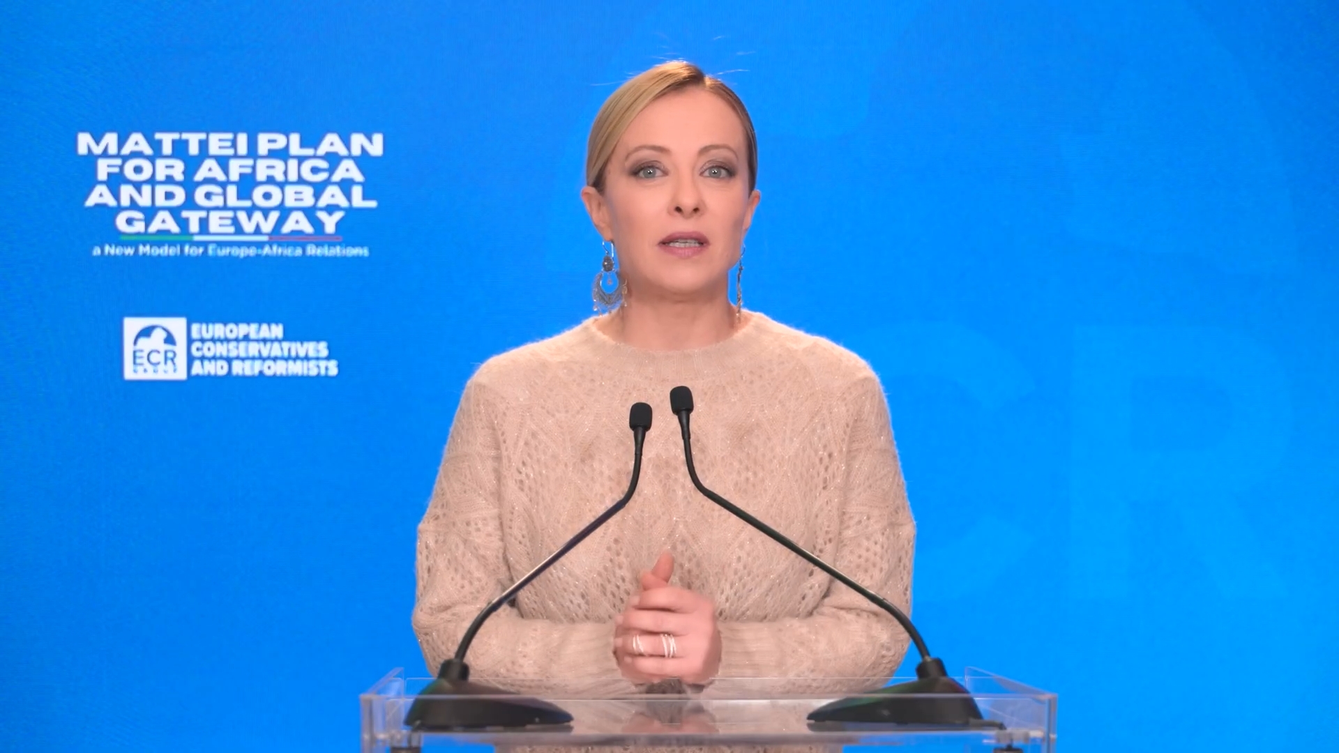 Il messaggio di Giorgia Meloni al Parlamento europeo sul Piano Mattei per l’Africa e Global Gateway