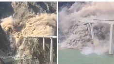 Crolla un ponte in Cina