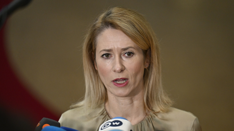 Kaja Kallas in un'immagine d'archivio (foto WIKTOR DABKOWSKI +32 499 via Ansa.