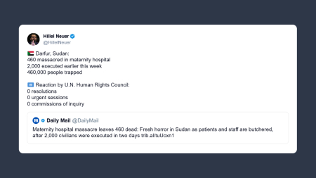 Strage Sudan: nessuna reazione del Consiglio per i diritti umani dell’Onu