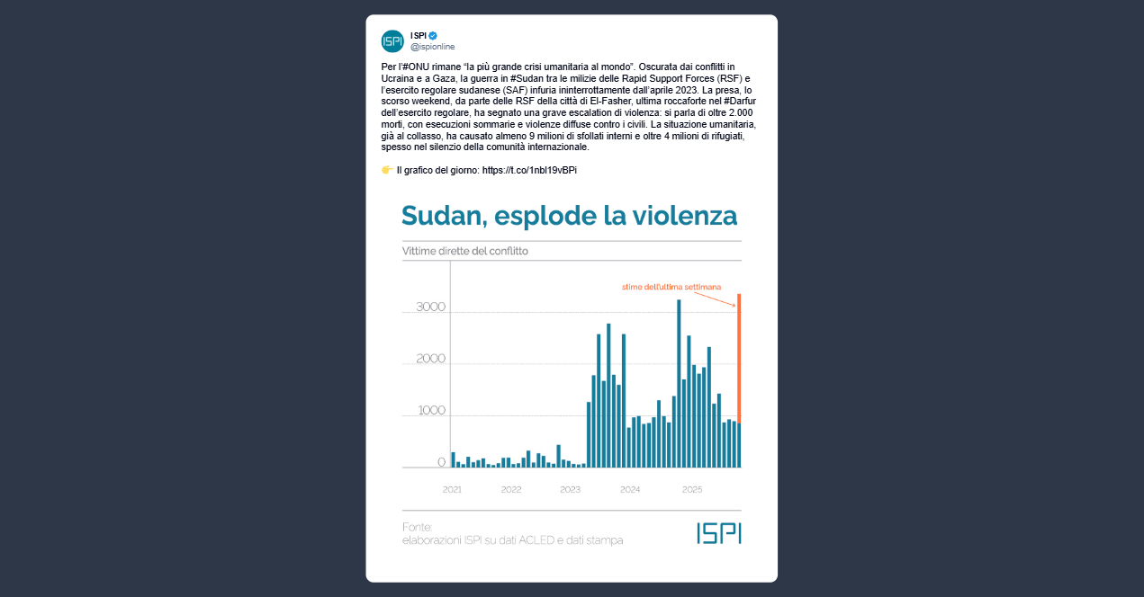 Onu: in Sudan la peggiore crisi umanitaria al mondo