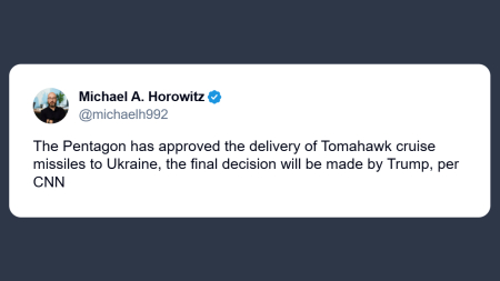 Cnn: Il Pentagono autorizza i Tomahawk all’Ucraina