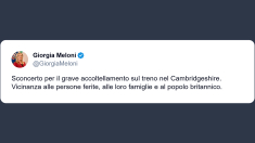 Meloni: sconcertata per il grave accoltellamento sul treno del Cambridgeshire