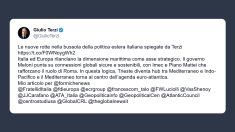 Terzi: Governo Meloni punta su connessioni globali sicure e sostenibili