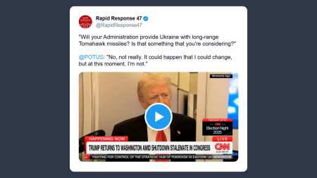 Trump su Tomahawk all’Ucraina: potrei cambiare idea, ma al momento niente missili