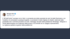 Gori: Il “Chat Control” europeo non si farà