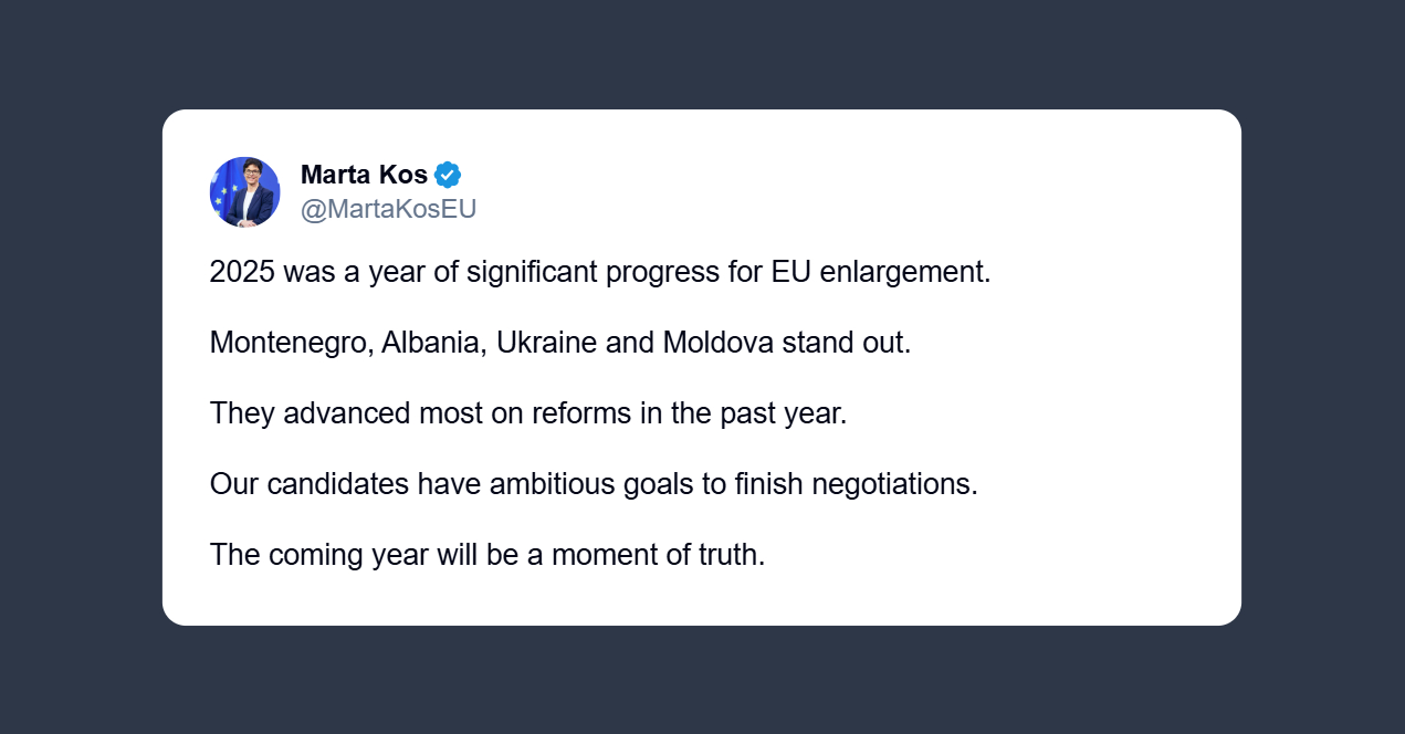 Marta Kos: progressi significativi per l’ingresso di nuovi Paesi nell’Ue