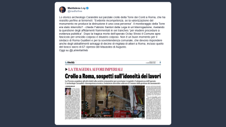 Carandini lo storico archeologo sul crollo della Torre dei Conti