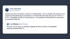 Calenda sull’accordo Ue del clima