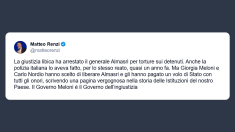 Renzi: giustizia libica arresta il generale Almasri per torture sui detenuti